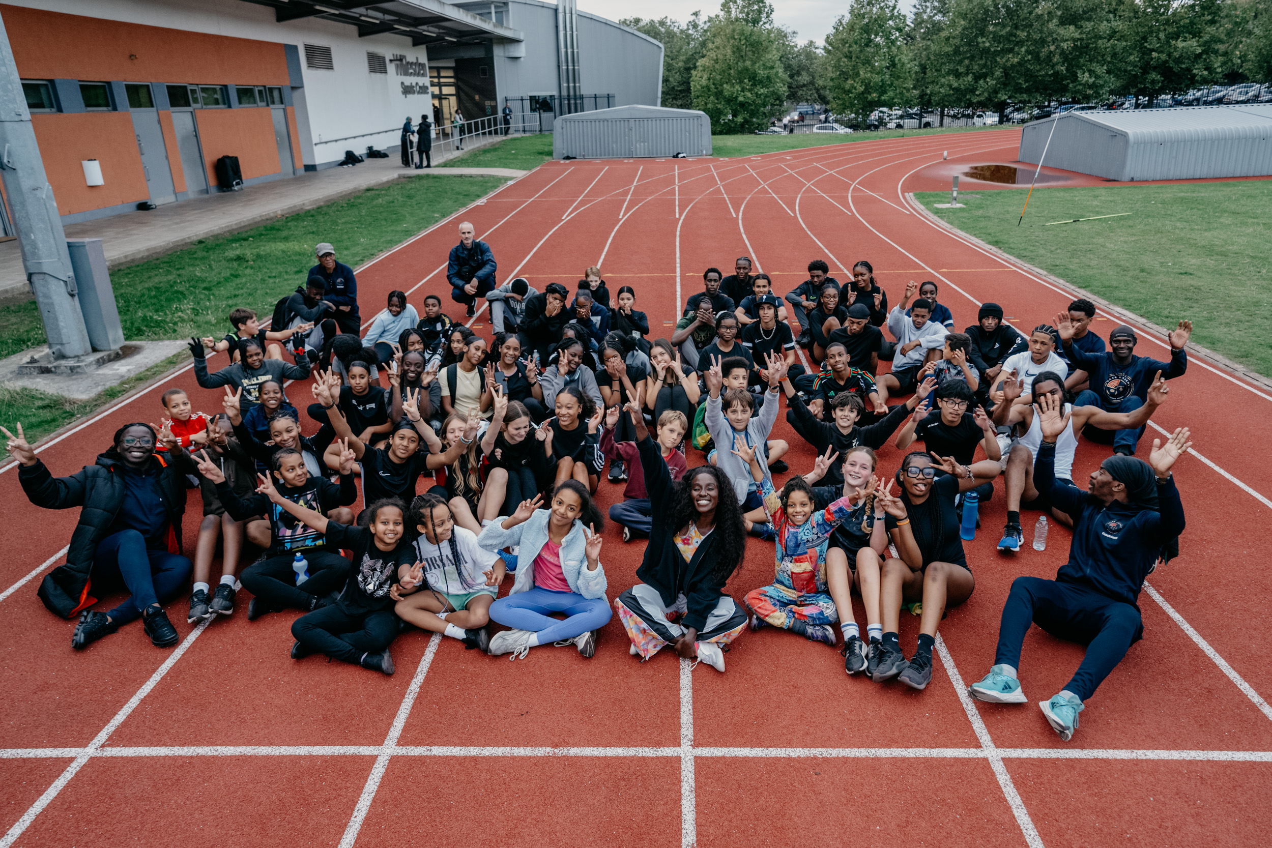 Track Academy group at Willesden Sports Centre